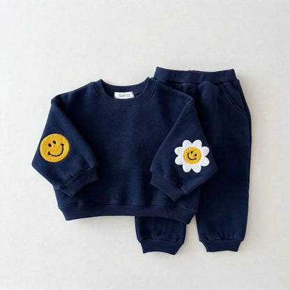 Daisy Print Cotton Baby Set