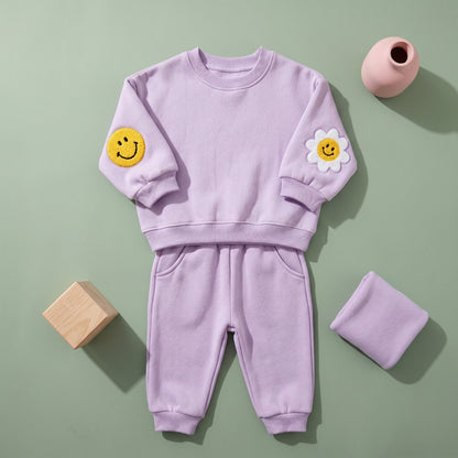 Daisy Print Cotton Baby Set