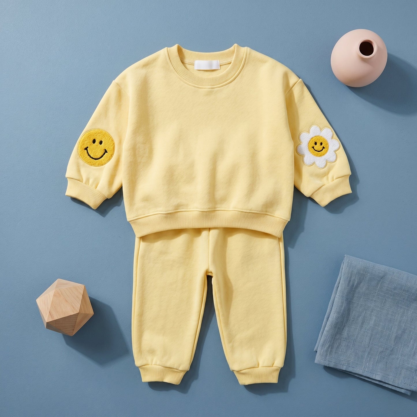 Daisy Print Cotton Baby Set