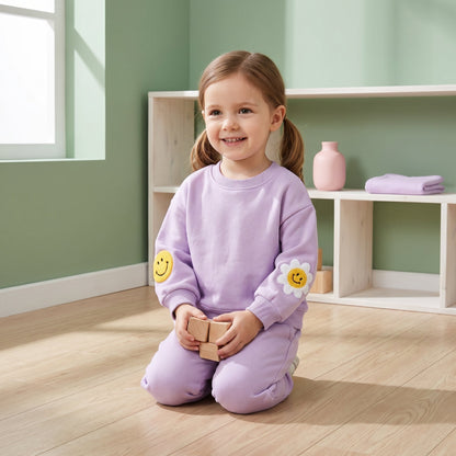 Daisy Print Cotton Baby Set