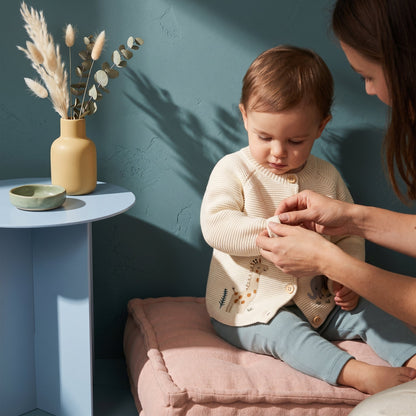 Embroidered Woodland Knit Baby Cardigan