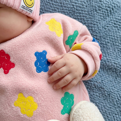 Gummy Bear Print Fleece 2-Piece Baby Set